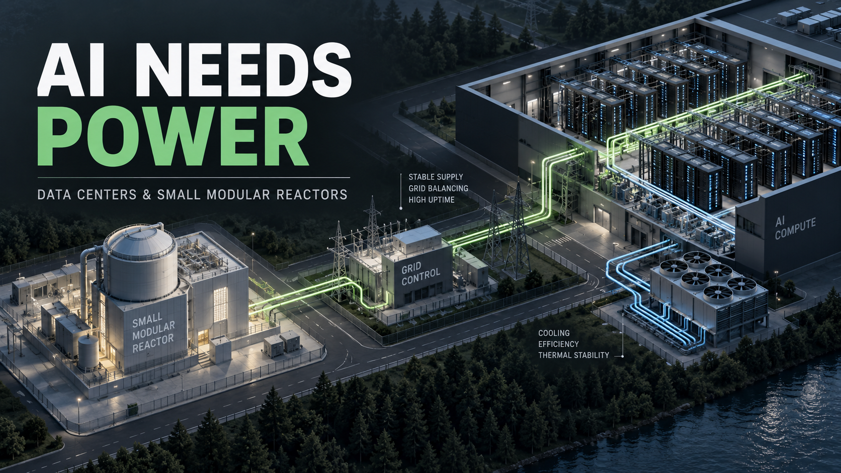 AI Data Centers and Small Modular Reactors: Opportunity, Hype and the Long Road to Deployment
