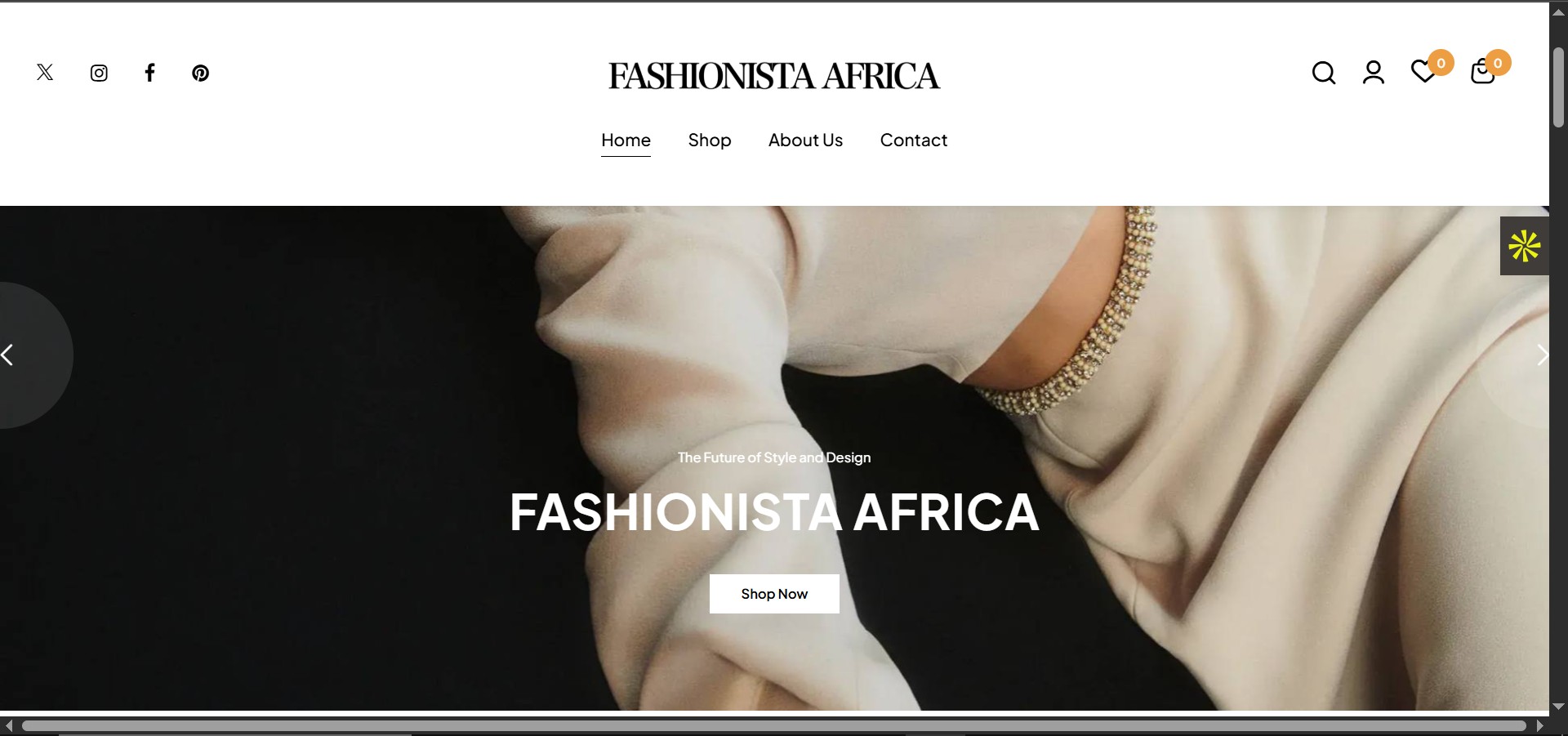 Fashionista Africa project screenshot