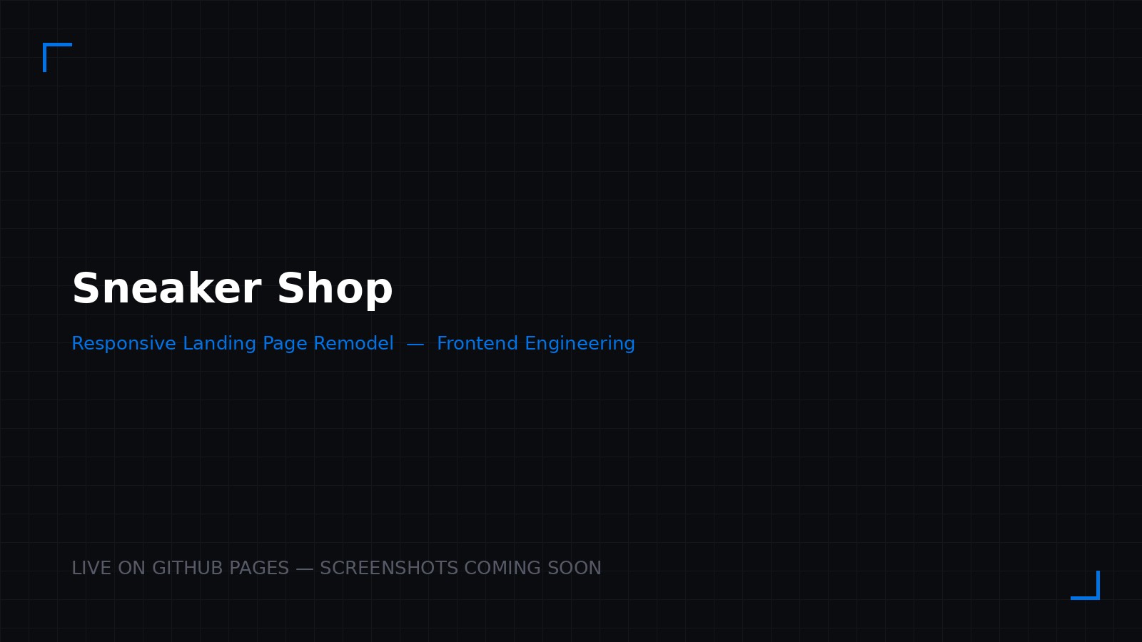 Sneaker Shop project screenshot